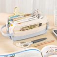 thumbnail image 5 of -Estuche para lápices con asa, estuche suave para bolígrafos, organizador de útiles escolares para adolescentes, niñas y adultos-, 5 of 5