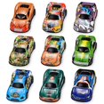 thumbnail image 1 of Coches de juguete de 4,2 pulgadas, coches de carreras de metal, vehículos, paquete de 9 coches de tracción trasera, juguetes para niños, niñas, niños pequeños, niños de 2, 3, 4, 5, 6, 7 años, regalos, 1 of 5
