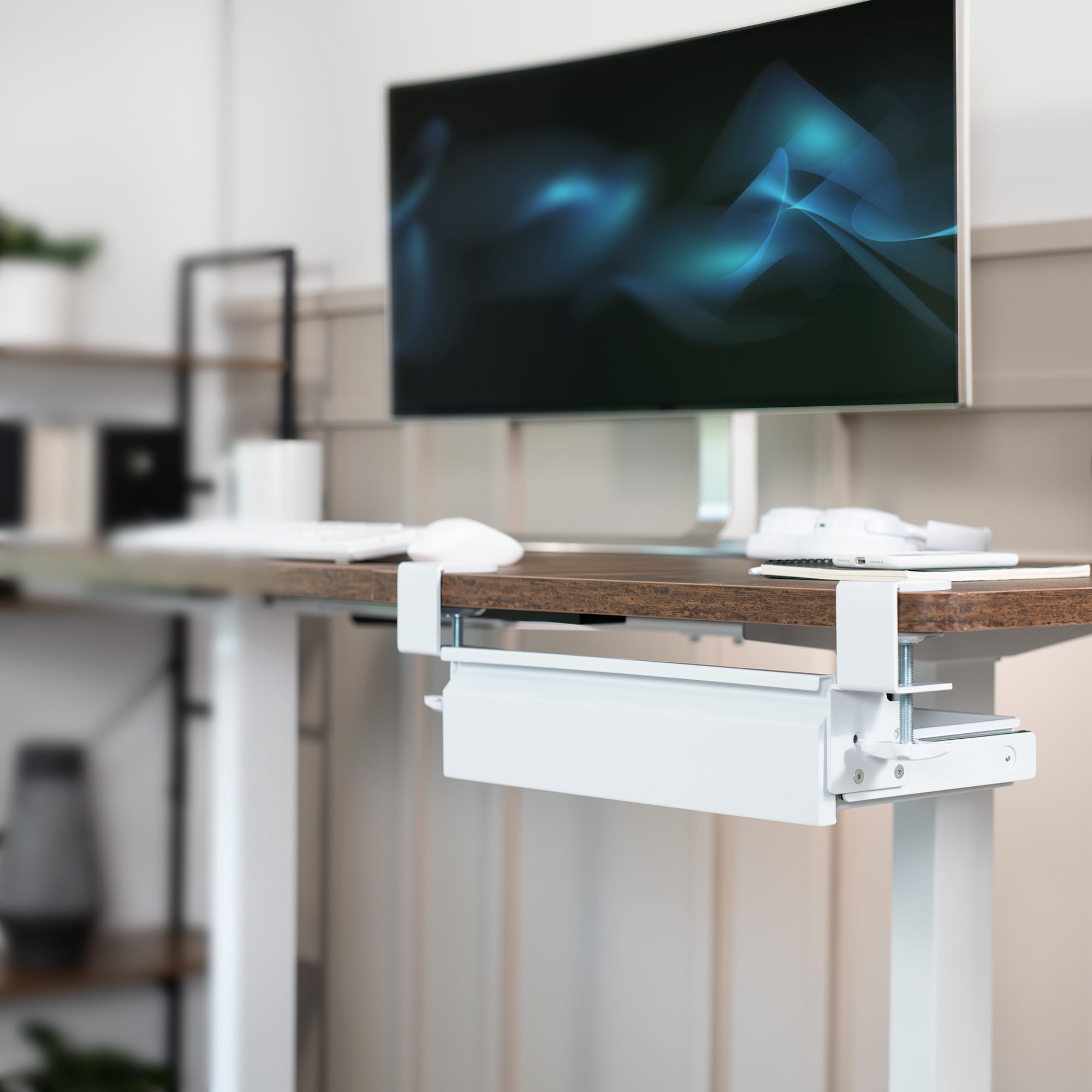 VIVO White Space Saving 16" Clamp-on Under Desk Storage Drawer without Shell
