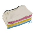 thumbnail image 1 of 18 Pieces Canvas Bag Multipurpose Cosmetic Bag Travel Toiletry Pouch Pen Coin Bag Blank DIY Bag wit, 1 of 5