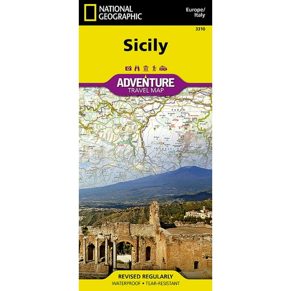 Adventure Map: Sicily [italy] - Folded Map