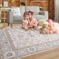 thumbnail image 7 of Lochas Area Rugs Modern Vintage Floral Rug Accent Carpet for Living Room Bedroom Home Decor,5'x8',Beige, 7 of 7