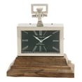 thumbnail image 2 of Adorable Steel Wood Table Clock, 2 of 2