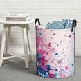 thumbnail image 3 of DouZhe Waterproof Collapsible Large Laundry Baskets, Transgender Pride Colorful Prints Circular Hamper with Handles, 3 of 7
