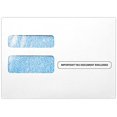 thumbnail image 1 of LUXPaper Double Window Tax Envelopes | Form W-2/1099 | Document Enclosed | Security Tint | 5 3/4" x 8" | White | 24lb. Text | 500 Qty, 1 of 4