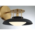 thumbnail image 6 of Gavin 1-Light Wall Sconce in Matte Black with Warm Brass Accents, 6 of 6
