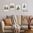 thumbnail image 4 of Hieng Vintage Winter Christmas Posters Prints Unframed Set of 4, Rustic Christmas Tree Wall Art Prints Decor for Living Room Bedroom Reading Nook Corner, Santa Claus Books Wall Pictures, 4 of 6