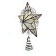 Holiday Time Capiz Gold Circle Tree Topper