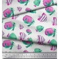thumbnail image 2 of Soimoi Cotton Duck Fabric Dot & Fish Ocean Printed Craft Fabric by The Yard 42 Inch Wide, 2 of 3