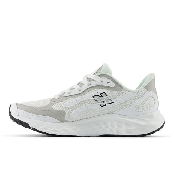 New Balance Women's Fresh Foam Arishi V4 Running Shoe Nb White/Silver Metallic/Black 10.5