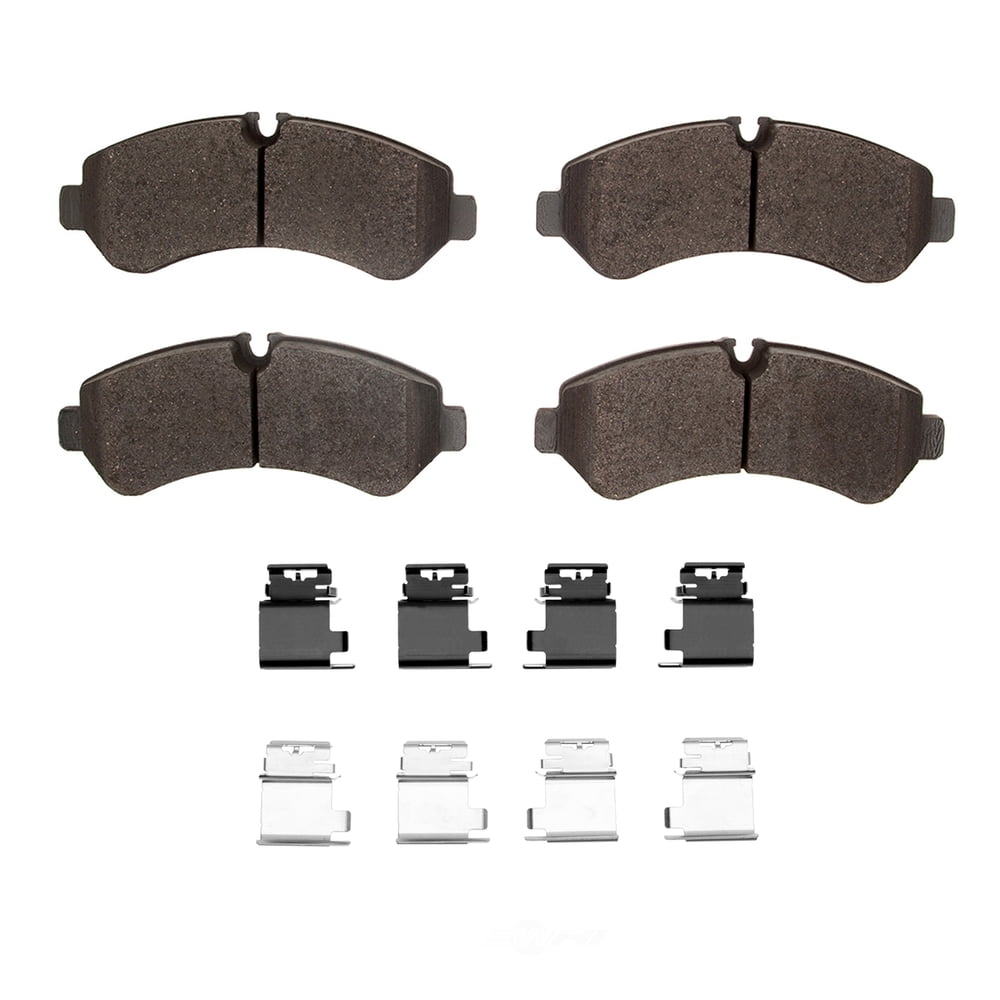 Dynamic Friction Company 1551-2236-01 DFC 5000 Advanced Brake Pads - Semi Metallic and Hardware Kit
