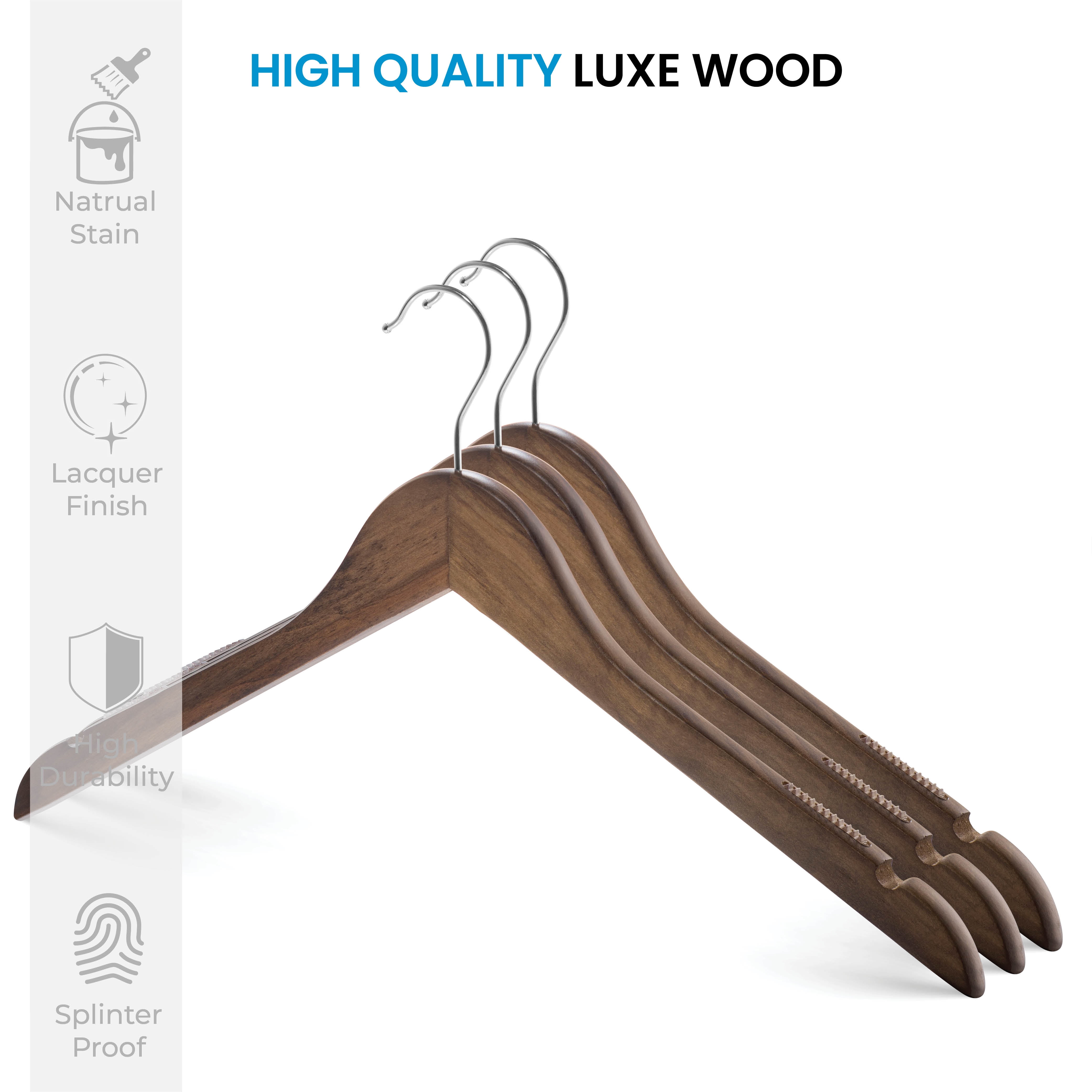 High quality wooden discount hangers