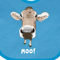 thumbnail image 4 of Inktastic Moo Cute Brown Holstein Cow Boys or Girls Baby Bib, 4 of 4