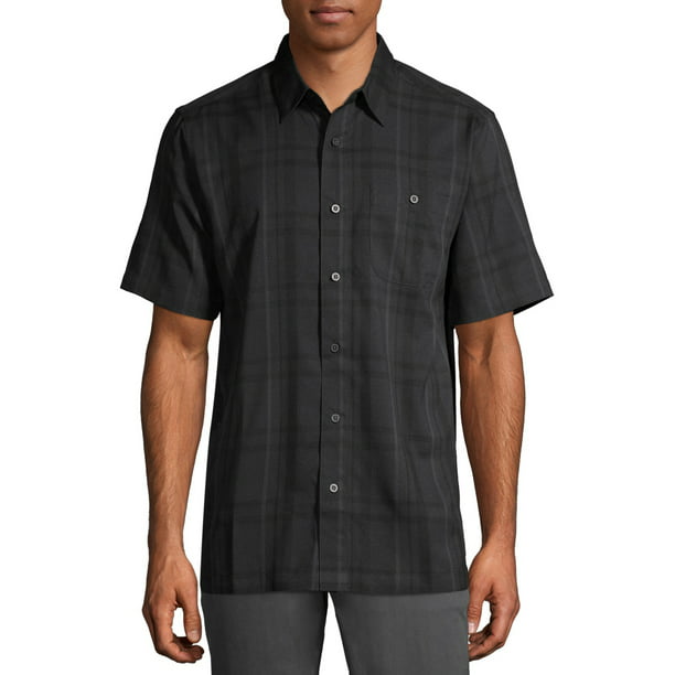 GEORGE Short Sleeve Button Down Classic Fit Button-Up Shirt (Men's or ...
