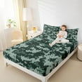 thumbnail image 4 of Feelyou Retro Camouflage Square Full Size Sheets, Green Camo Abstract Bed Sheets, Teens Kids Boys Girls Sheet Sets, Lightweight Room Decor, 4 Pieces, 4 of 7