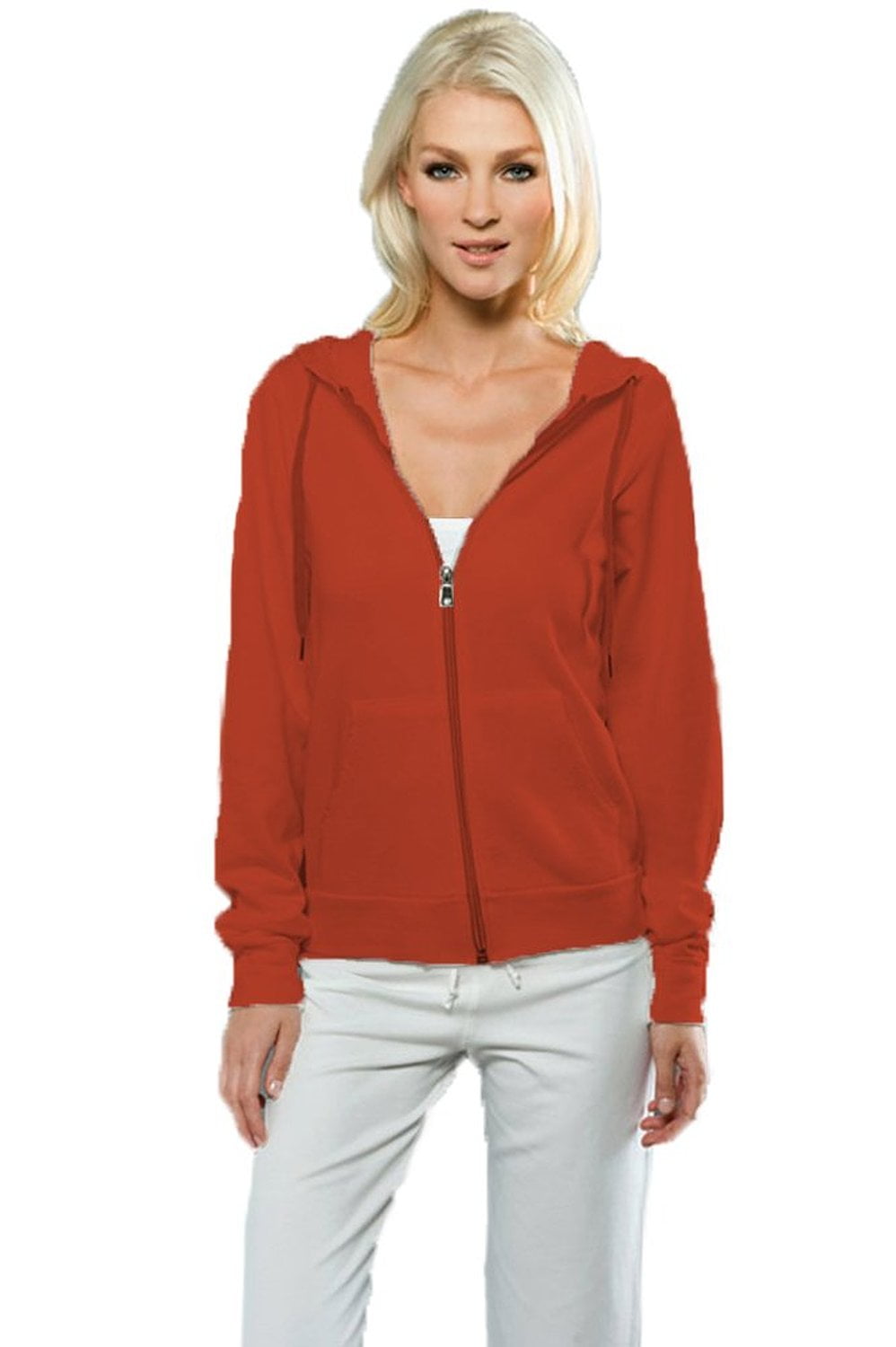 red zip up hoodie walmart