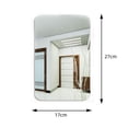 thumbnail image 2 of Lefu Oval Square 3D Acrylic Mirror Wall Sticker Self Adhesive for Bathroom Home Decor, 2 of 8