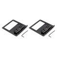 thumbnail image 4 of Greeniant Electric Guitar Bridge Detachable Pick-up Hole Replace Stylish Replacement Bridges Stringed Guitars Instrument for 2piezas, 4 of 6