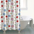 thumbnail image 4 of Pioneer Flower Floral Print Pattern Shower Curtain 84"x72", Bathroom Decorative Shower Curtain Set with 12 Hooks, Waterproof Washable, 4 of 6