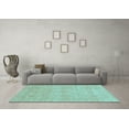 thumbnail image 3 of Ahgly Company Indoor Rectangle Oriental Light Blue Traditional Area Rugs, 6' x 9', 3 of 4