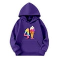 thumbnail image 4 of IWRICH Kids Funny Ice Cream Drips Hoodie 4 1 Graphic Sweatshirt For Boys and Girls Loose Casual Pullover tops,size 1-12 years Dark Purple 120, 4 of 4