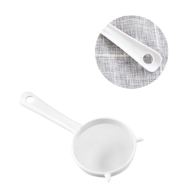 Inteprter Colador sin óxido Mano de obra Accesorios para el hogar Filtro colgante Suministros de cocina de agarre manual Mango largo Red de nylon PP L Type3 NO3 Inteprter HA001386-01
