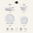 thumbnail image 2 of Stone Lain Lauren 32-Piece Dinnerware Set Stoneware, Off White, 2 of 7