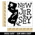 thumbnail image 2 of New Jersey State with Text Swirls Square Rubber Stamp Stamping Scrapbooking Crafting - Medium 1.75in, 2 of 7
