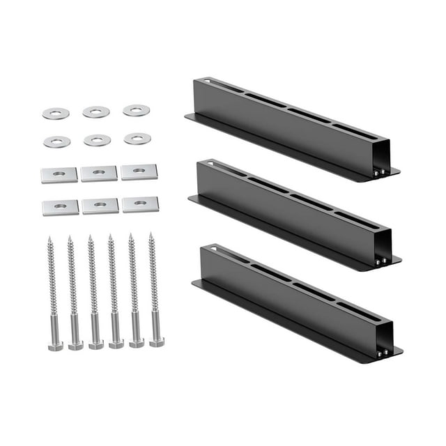 Lipstore 3 Pieces Garage Storage Rack Space Saving for Balcony Storeroom Garages