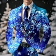 thumbnail image 2 of Men's Christmas Blazer Jacket Xmas Funny Ugly Casual One Button Holiday Suit, 2 of 4