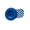 Blue, variant on Statement Side Barrette with Retro Button Detail, Striped Hair Clip for Teens and Adults, School Look Accent, 1 Piece