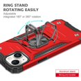 thumbnail image 5 of FIEWESEY for iPhone 15 Case,for iPhone 15 Pro Case,for iPhone 15 Plus Case,for iPhone 15 Pro Max Case,Military Grade Shockproof Hard Back Ring Stand Armor Case for iPhone 15 Plus(Red), 5 of 7