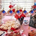 thumbnail image 2 of Gmogad 12Pcs American Flag Glass Ornaments, 4th of July Tree Glass Hanging Decorations, Patriotic Glass Blown Ornaments for Independence Memorial Veterans Day Flag Glass Decor, 2 of 7