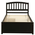 thumbnail image 2 of Wood Platform Bed Frame with Headboard and Storage Wooden Bed Frame Twin Size Captain Storage Bed, 2 of 7