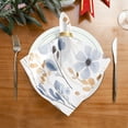 thumbnail image 2 of WOBOGO Watercolor Wildflowers Cloth Napkins 4 Pieces Soft Elegant Touch Durable Absorbent Quick Drying for Elegant Dining, 2 of 8