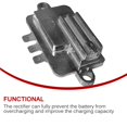 thumbnail image 4 of Regulador Eléctrico Funcional Rectificador De Motor Eficiente Rectificador De Regulador Sellado Equipo De Rectificador Clásico Regulador De Voltaje De Metal Apto Para Kawasaki Serendint VI005487-00, 4 of 7