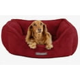 thumbnail image 3 of NANDOG Cloud Collection Cat and Dog Bed for Small to Medium Breeds – Made of Ultra Soft Micro Plush Fabric – Reversible Design with Double Stitched Seams (25”x21”x10”) (Burgundy), 3 of 4