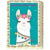 Edible Llama Alpaca Cute Cake Birthday Party Topper Image Decoration Frosting 1/4 Sheet