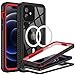 thumbnail image 3 of BEASTEK for iPhone 12 Waterproof Case, FSN Series IP68 Magnetic Shockproof Case with Built-in Screen Protector and MagSafe Protective Cover, iPhone 12 6.1 inch (Red), 3 of 4