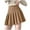 Khaki, variant on Midi Skirts for Women Girls Solid Pleated Skirt Basic Skirt Aline Design Skirt Womens Clothes Black L