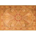 thumbnail image 1 of Ahgly Company Machine Washable Indoor Rectangle Persian Orange Traditional Area Rugs, 4' x 6', 1 of 1