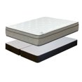 thumbnail image 2 of Continental Sleep, 12" Ultra Plush Euro Top Hybrid Mattress & 8" Split Wood Box Spring Set, Twin, 2 of 5