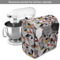 thumbnail image 2 of Geometric Stand Mixer Cover, Polygonal Pattern Checkered Design Triangles and Lines Pattern Modern Art, Kitchen Appliance Organizer Bag Cover with Pockets, 5 Quarts, Orange Black White, by Ambesonne, 2 of 4