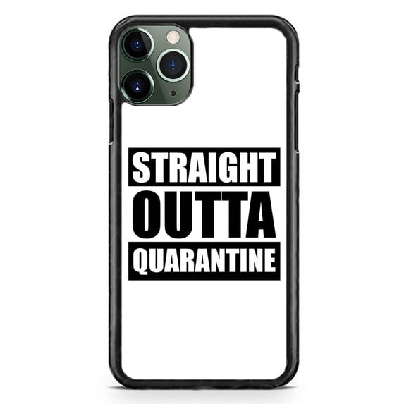 Straight Out of Quarantine visrus Slim Shockproof Hard Rubber Custom Case Cover For iPhone 12 Mini