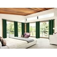 thumbnail image 2 of Bedroom Blackout Curtain 95" length Hunter Color for Large Window Sliding Door 2 panels Blocking Sunlight Grommets Top Adam, 2 of 3