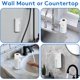 thumbnail image 5 of Dispensador de jabón automático sin contacto, 420 ml (14,2 oz) para baño y cocina, con 4 niveles de volumen, recargable por USB, antiobstrucciones, gran capacidad, color blanco, 5 of 5