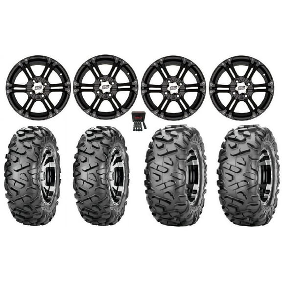ITP SS212 14" Wheels Black 29" BigHorn Tires Honda Foreman Rancher SRA