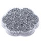 thumbnail image 4 of 14400 piezas de diamantes de imitación con parte trasera plana, deslumbrantes, coloridos, resistentes, iridiscentes, cuentas redondas para maquillaje de manicura, color blanco, 4 of 5
