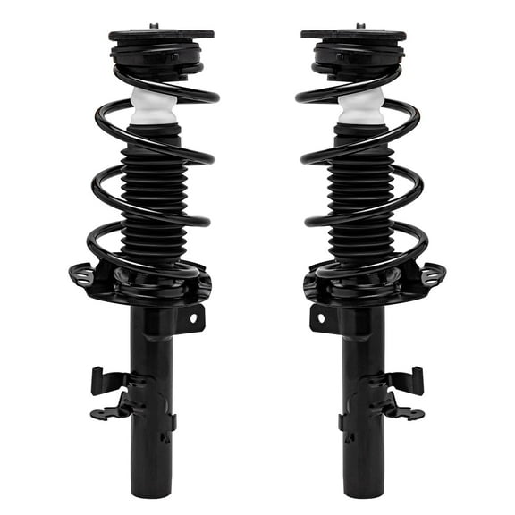 Detroit Axle - 2pc Front Struts for 2013-2018 Ford Focus, 2 Struts w/Coil Spring Assembly 2014 2015 2016 2017 Replacement Suspension Quick Install Ready Strut Shock Assembly
