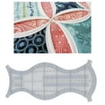 thumbnail image 3 of veasfak Quilting Template Quilt Stencils Ruler Quilting Making Templates Sewing Quilting Wave Style, 3 of 9